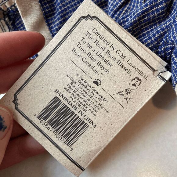 Boyds Bears Limited Edition Mohair Bear Kelsey & Arby Tugalong #8861 - Picture 12 of 13